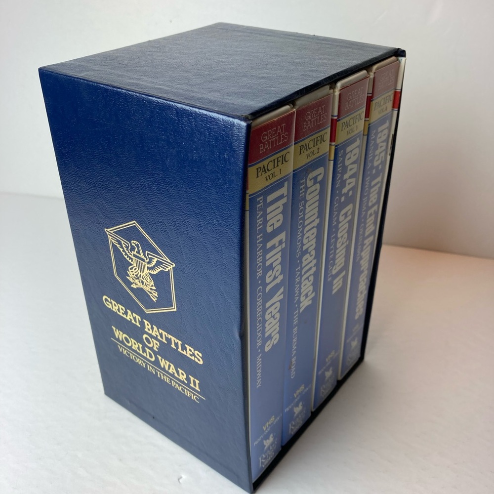 Great Battles Of World War 2 Victory In The Pacific 4 VHS Box Set Pearl Harbor